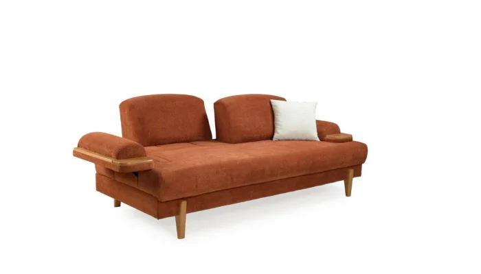 Pars koltuk modelinde yer alan sırtı arkaya kaydıran mekanizma ile tek kişilik yatak olma özelliği.