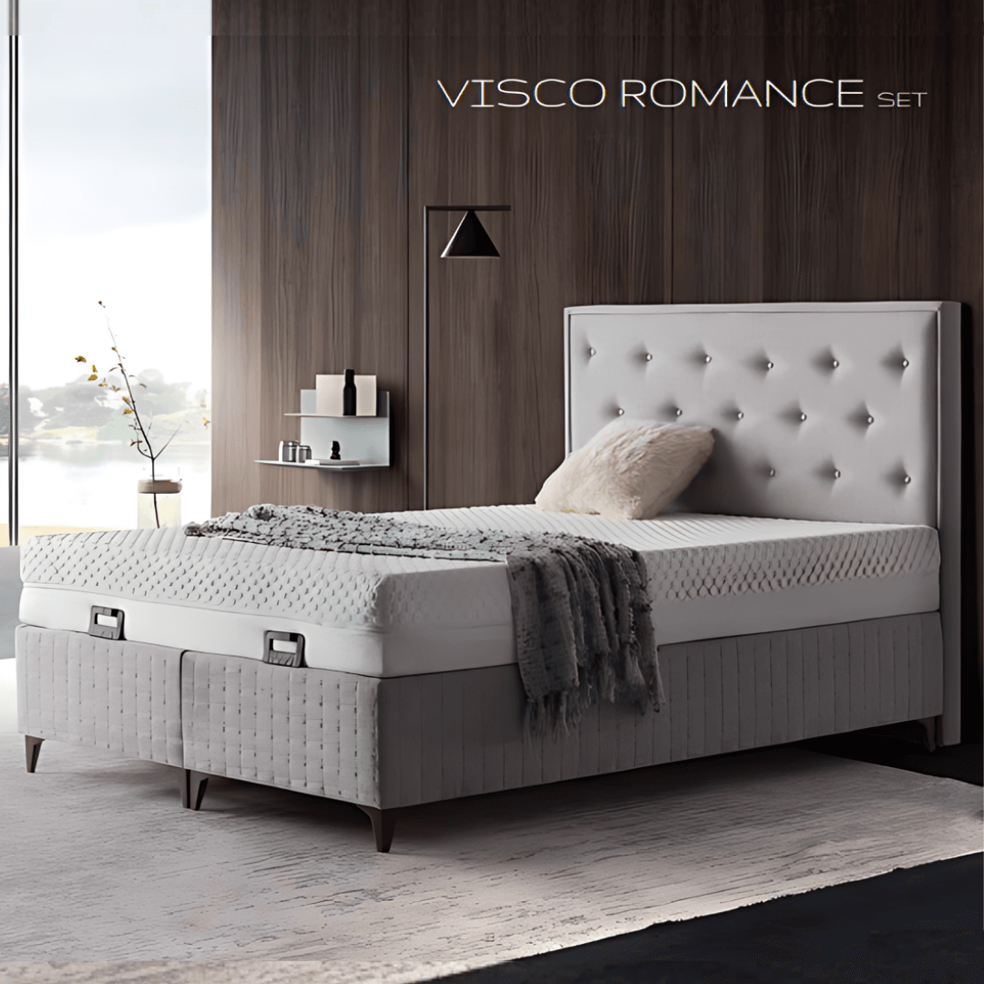 Visco Romance Baza Yatak Başlık Seti - Rahat Uykuya Geçin